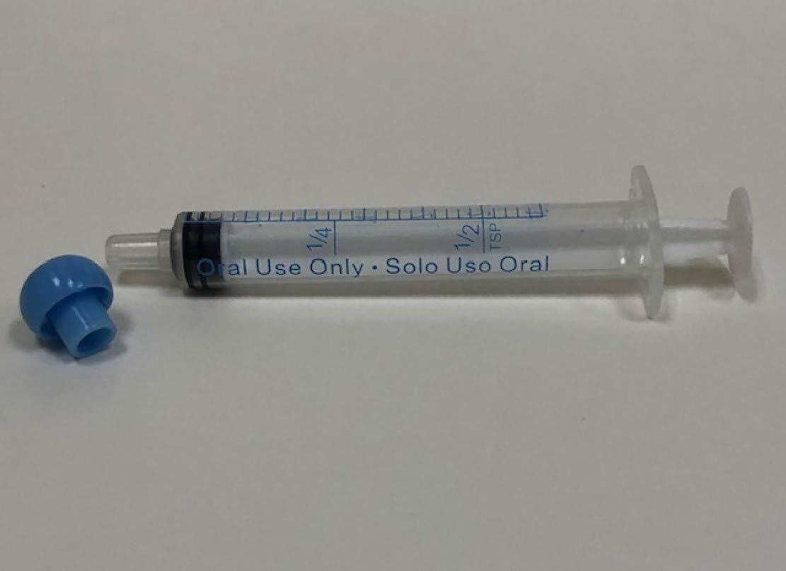 Global Medical Products 3cc/ml Oral Syringe Clear with Tip Cap 305220 – 50