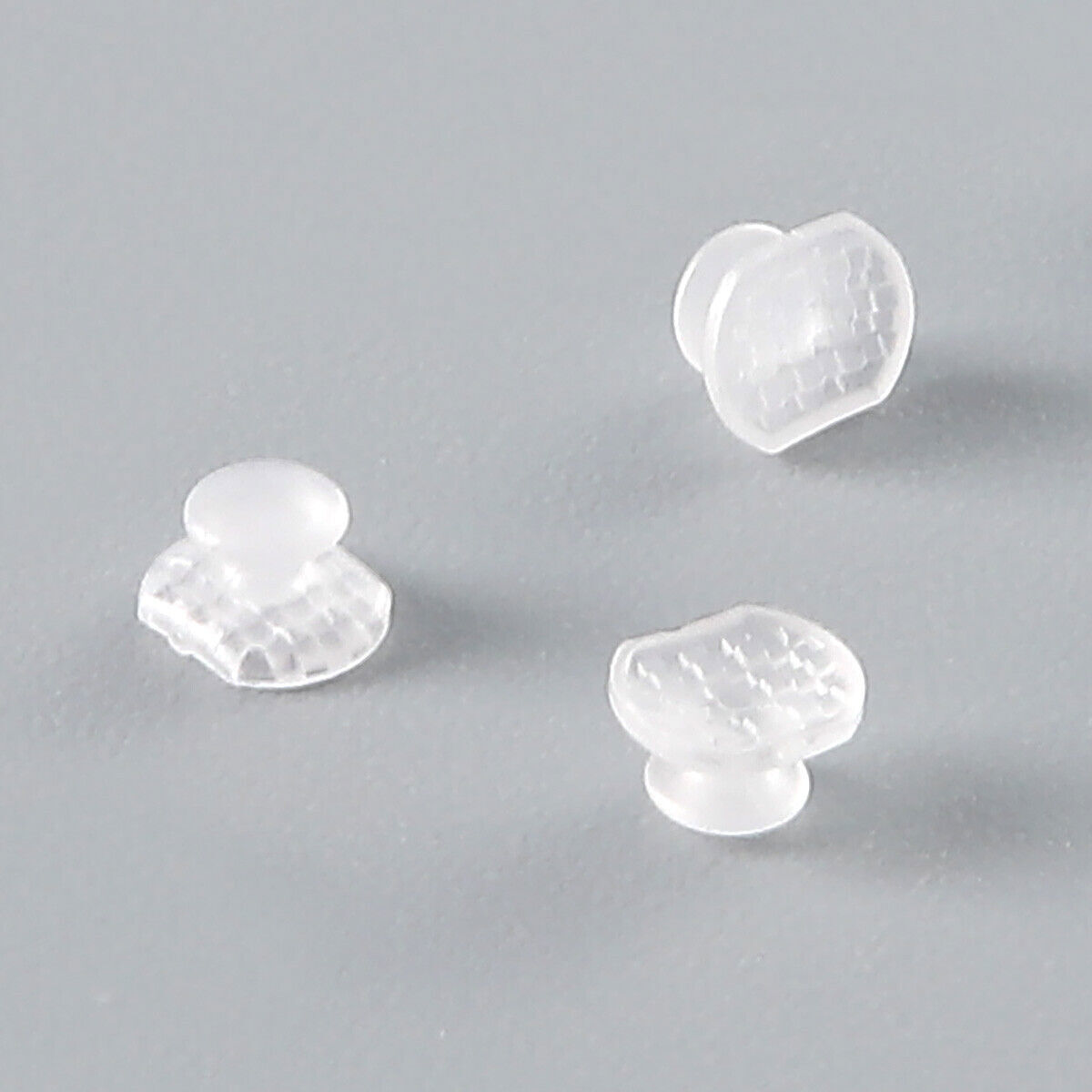 Dental Orthodontic Ceramic Transparent Lingual Button Rectangular Mesh Base