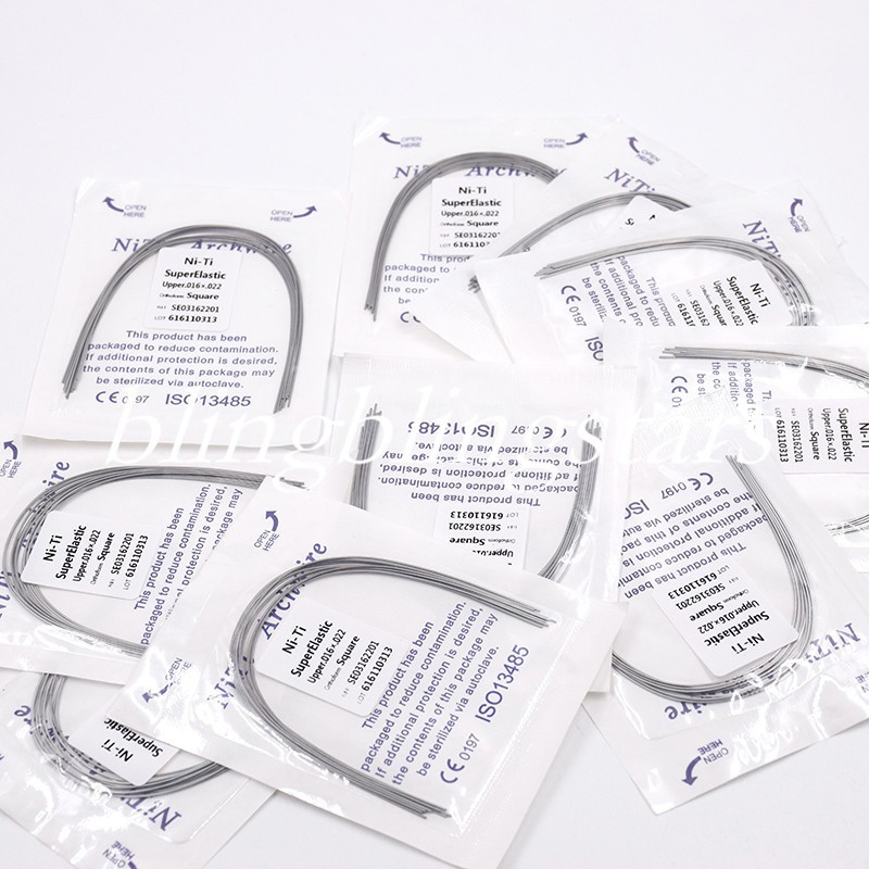 10 Pcs/Pack Orthodontic Dental Super Elastic Rectangular/Round Niti Arch Wire