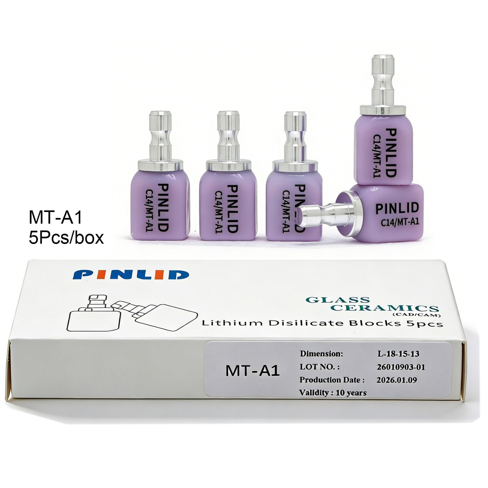 US C14 MT Dental Glass Ceramic Lithium Disilicate Block CEREC inLab fit Emax CAD