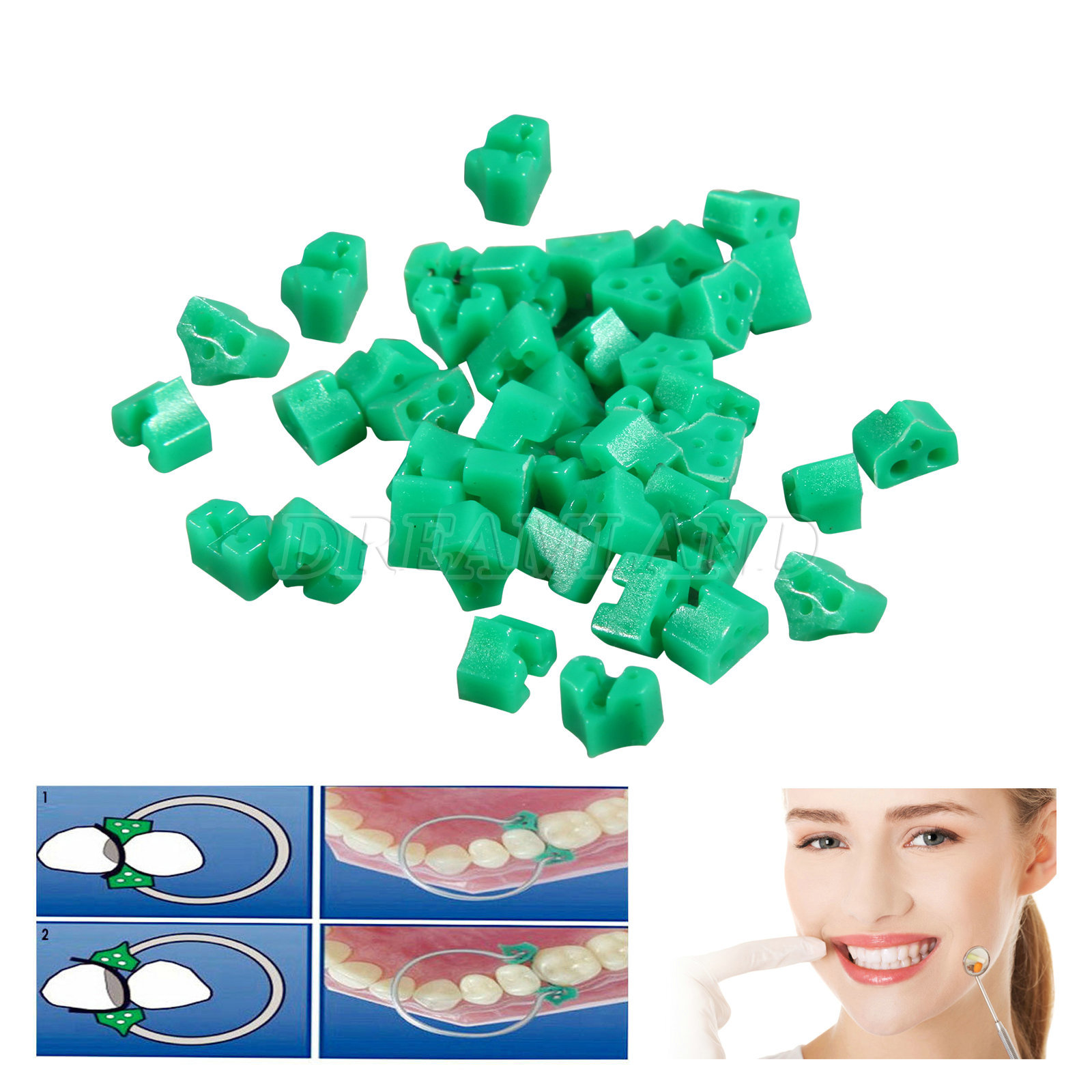 New Dental Add On Wedges Orthodontic Special Silicone Rubber 40pcs/pack
