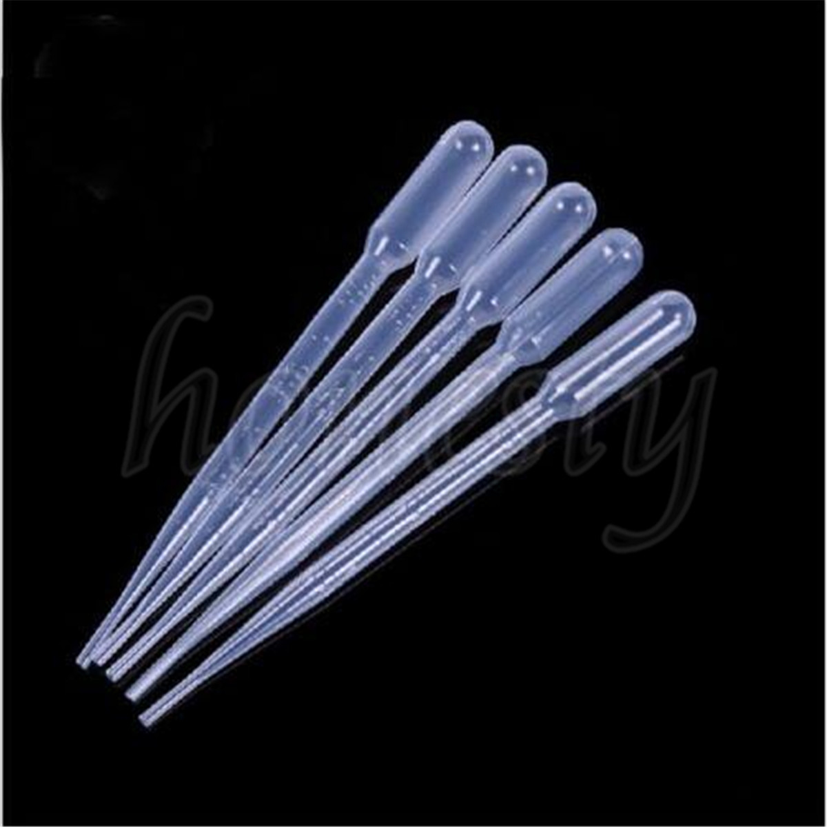 1/2/3/5/10ml Disposable Plastic Eye Dropper Set Transfer Lab Graduated Pipettes