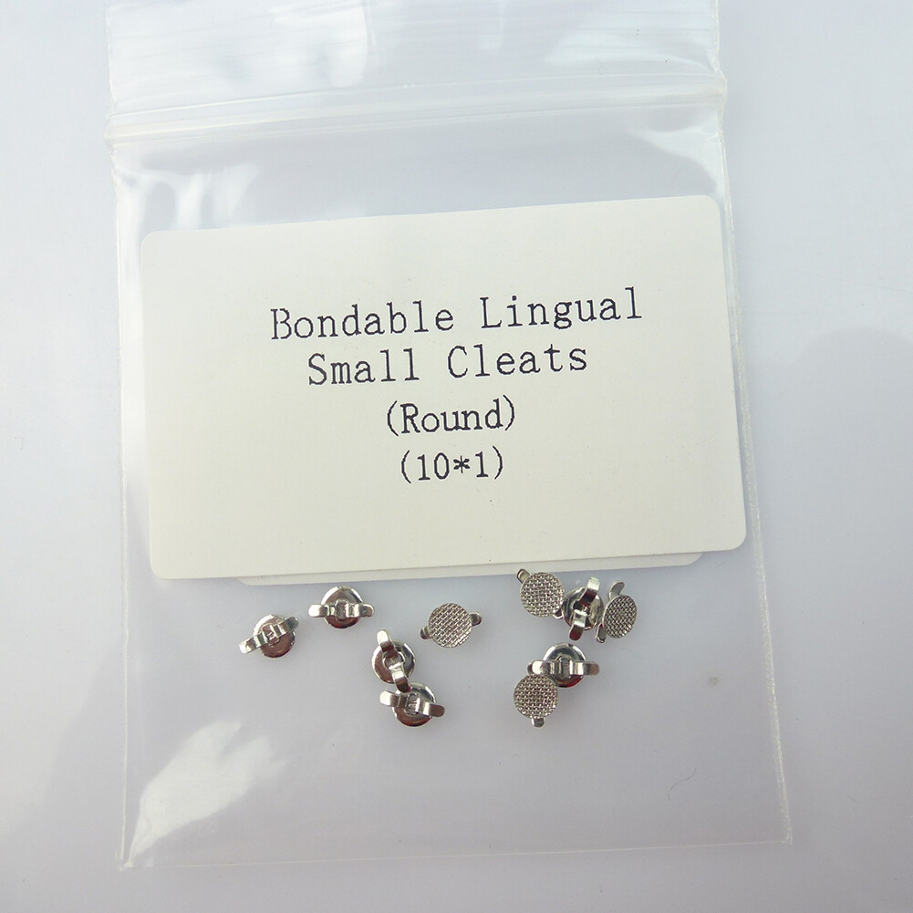 10PCS Orthodontic Lingual buttons Round/Rectangle Direct Bond Eyelets mesh base