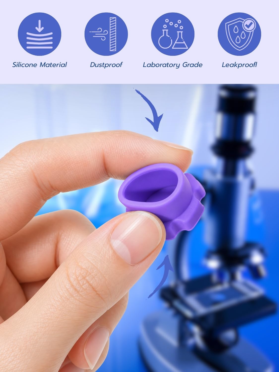 Goqeut Glass Vial Protective Caps for 2ml 3ml 5ml 10ml 30ml, 5+10