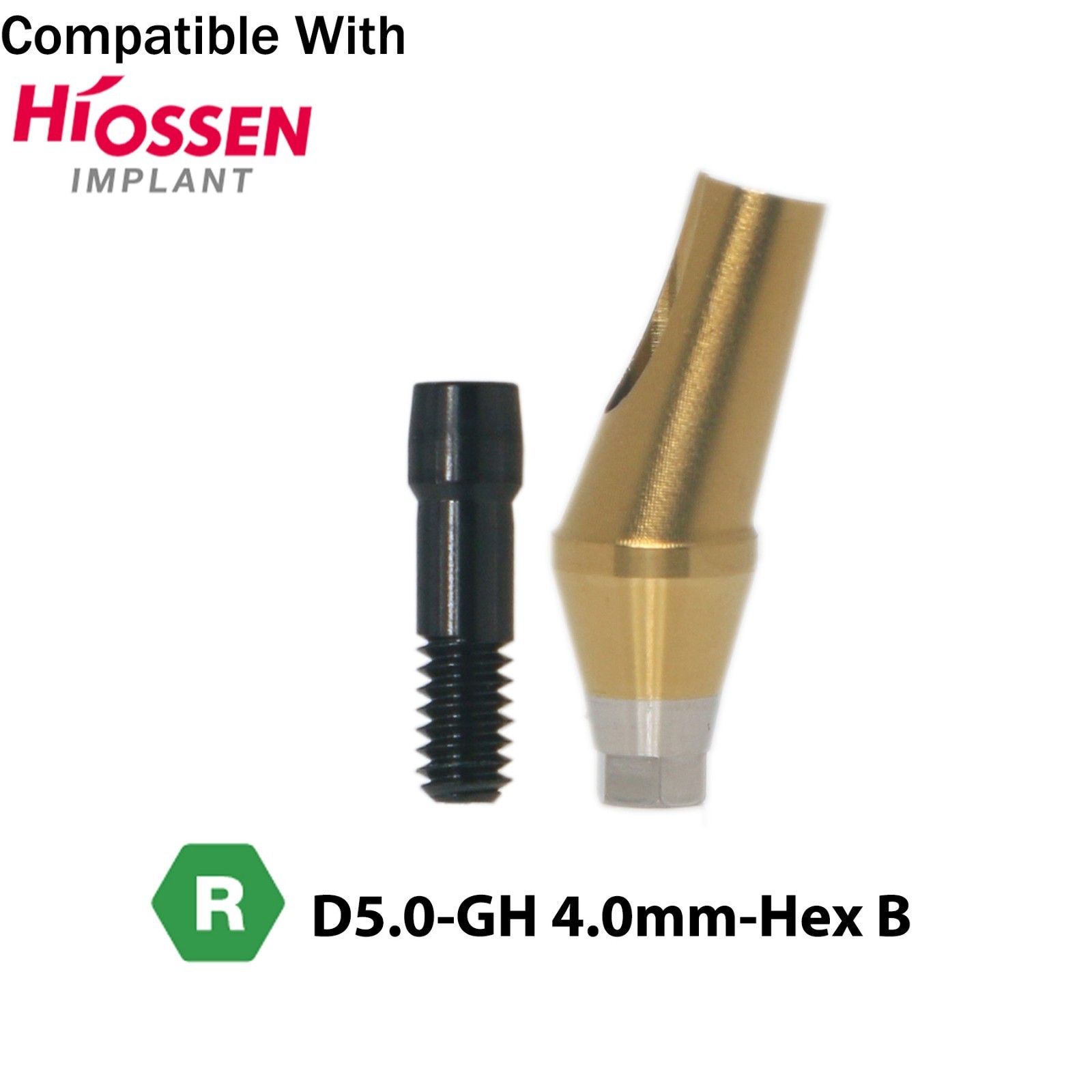 Dental Angled Abutment Fits Hiossen Osstem TS Mini /Regular Platform Ø4.5/5.0mm