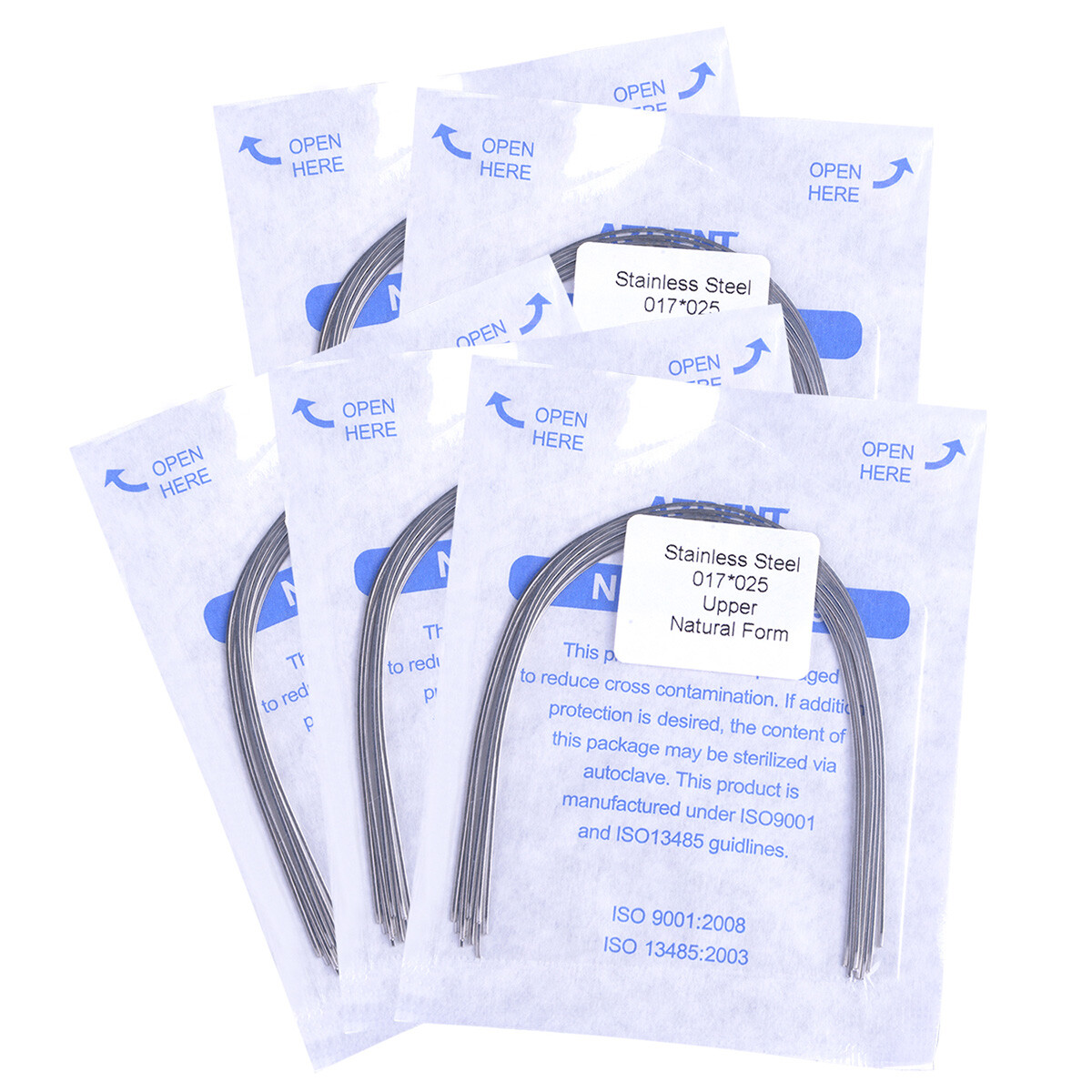 AZDENT Dental Orthodontic Rectangular Arch Wire Nature/Oval Form Stainless Steel