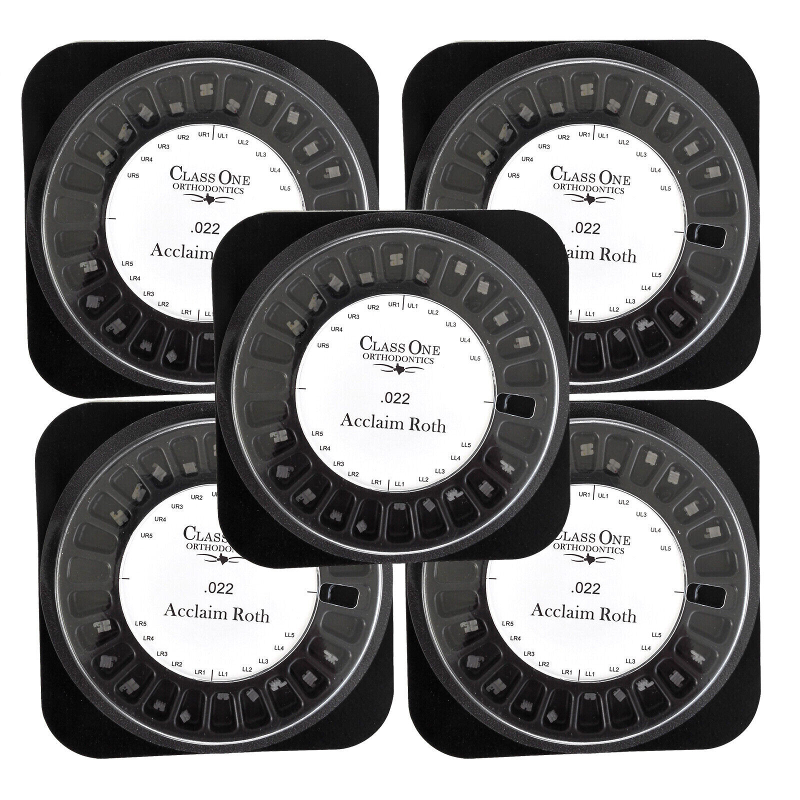 Dental Orthodontic Ceramic Bracket Mini Braces Roth/Edgewise With Hooks 0.022