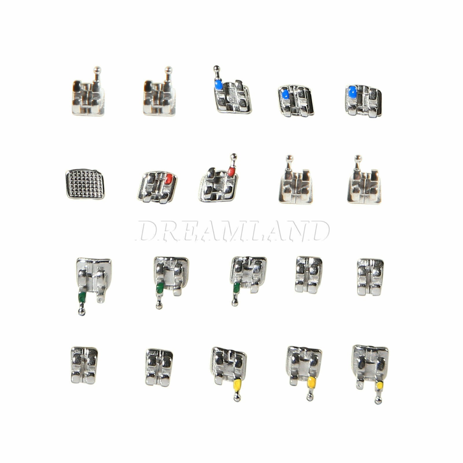 Dental Metal Brackets braces Mini/Standard MBT/Roth 022/018 Hooks 3/345