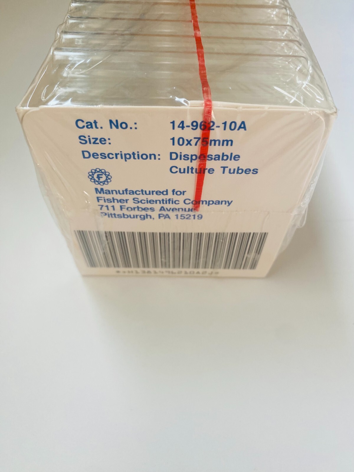 Fisherbrand Glass Test Tube Tubes 10x75mm 250/pk