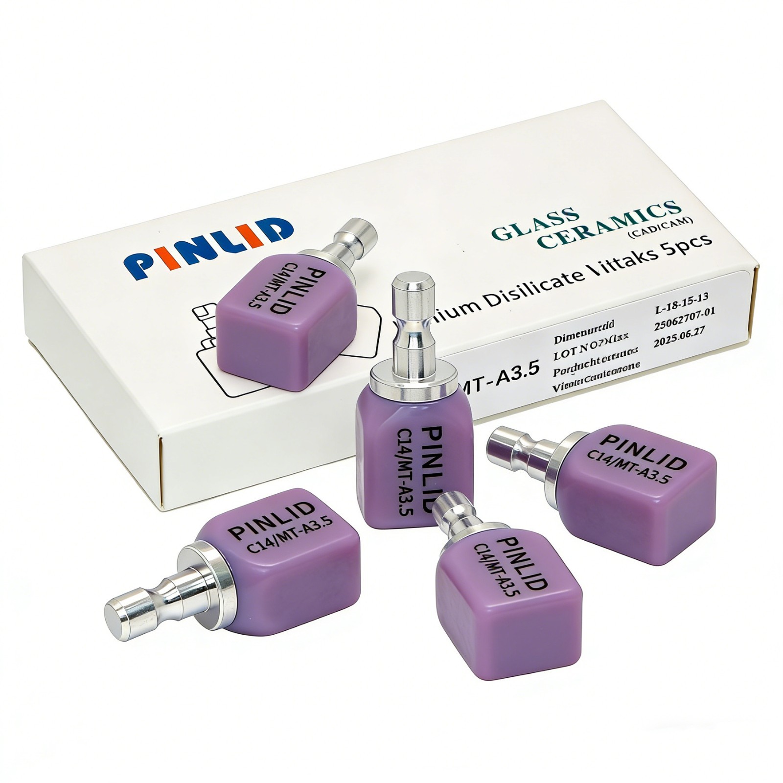 MT C14 Dental Emax CAD/CAM Glass Ceramic Blocks Lithium Disilicate CEREC Block