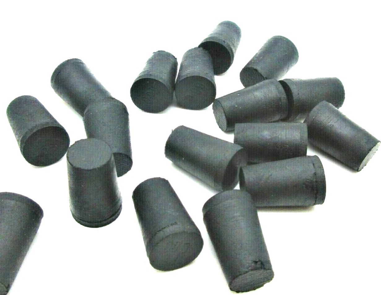 #000 Solid Rubber Stoppers Lab Tapered Plugs Rubber Corks Various Pack Sizes