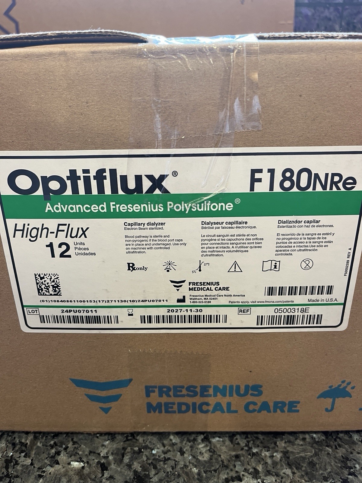 NEW Optiflux F180Nre Sealed Case of 12 Dec 2027 Special $399.95