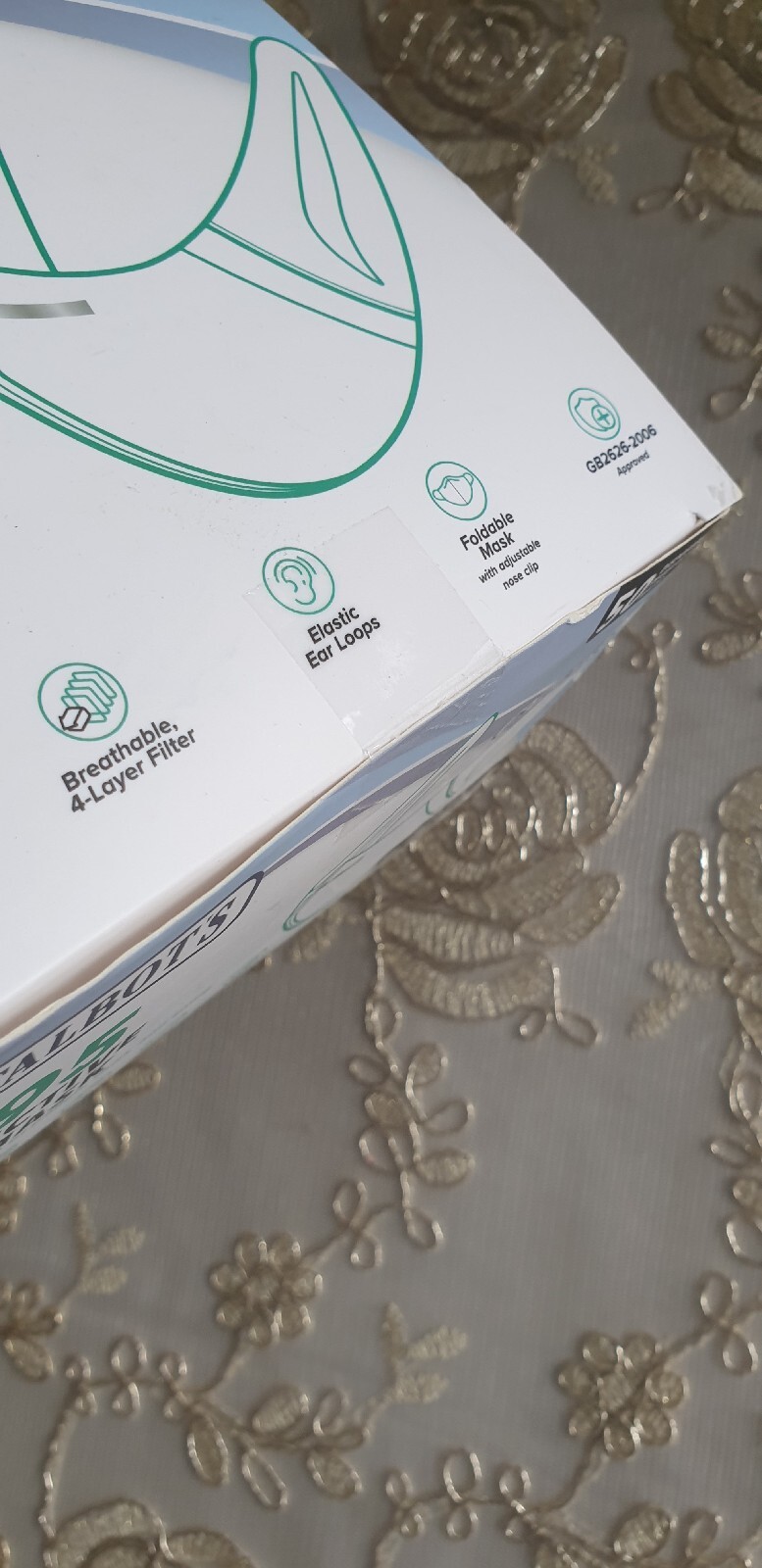 Dr. Talbot’s Disposable KN95 Cup Style Mask – Foldable – 4-Layer – 50 Masks