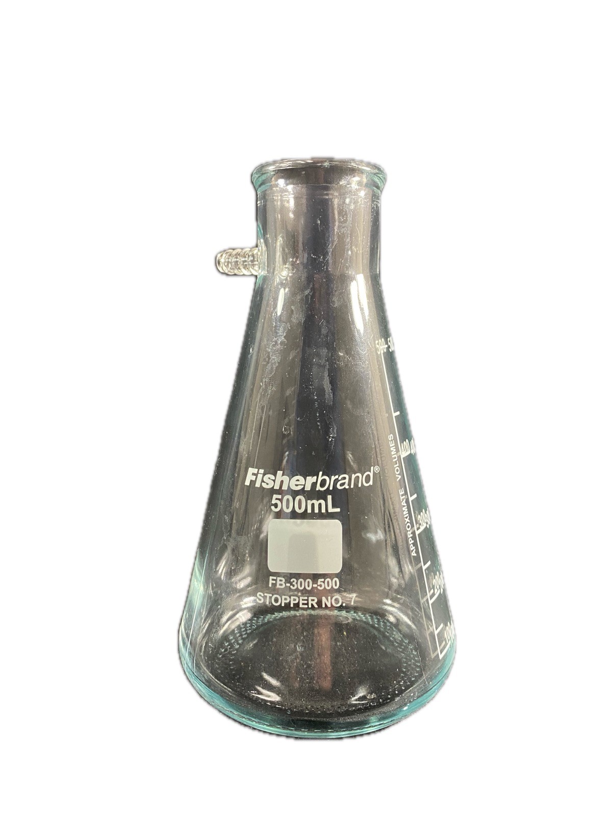 FISHERBRAND 500mL Heavy Wall Graduated Filtering Erlenmeyer Flask FB-300-500