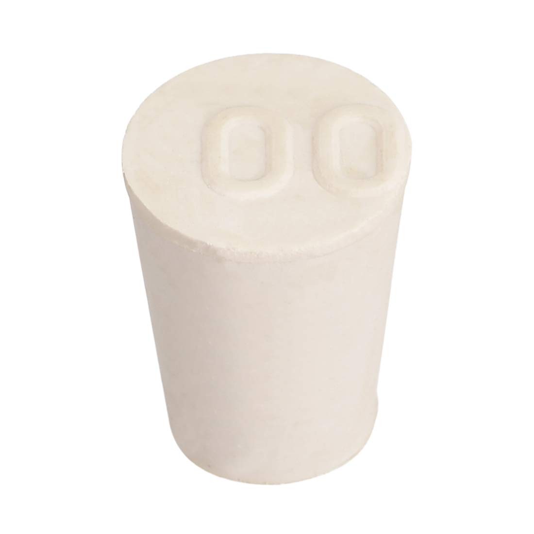 uxcell White Tapered Shaped Solid Rubber Stopper for Lab Tube 11x15x20mm