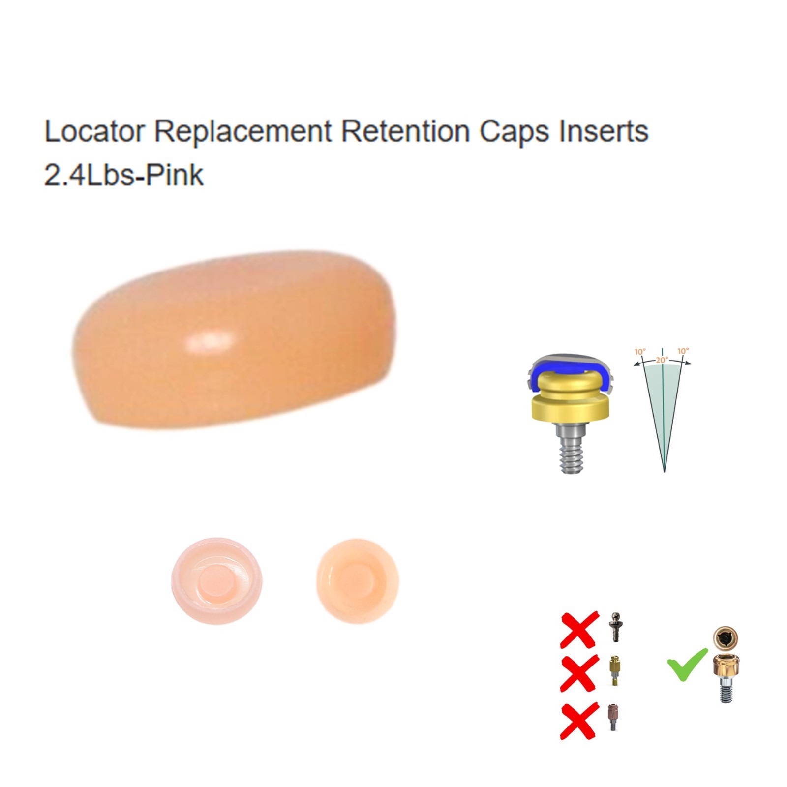 US Locator attachment abutment For Hiossen ET /Osstem TS Mini/Regular 1-7.0mm GH