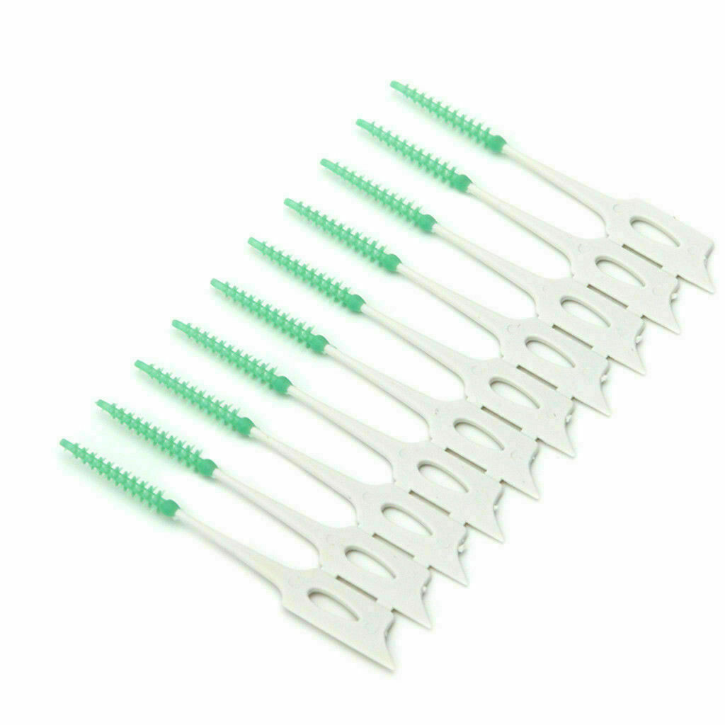 Dental Oral Interdental Teeth Soft Care Tool Cleaning Rubber Floss Gum Brush Kit