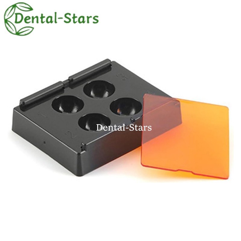 5/20Pcs Dental Resin Shade Light Box Mixing Wells Protector Veneer Storage Case