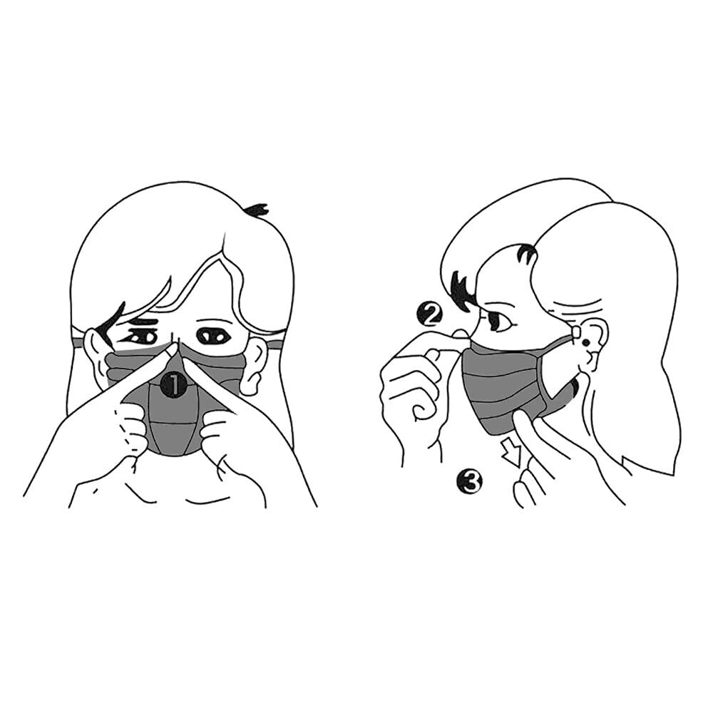 2000 PCS Disposable 3-PLY Black Face Mask Ear loop Mouth Cover WHOLESALE