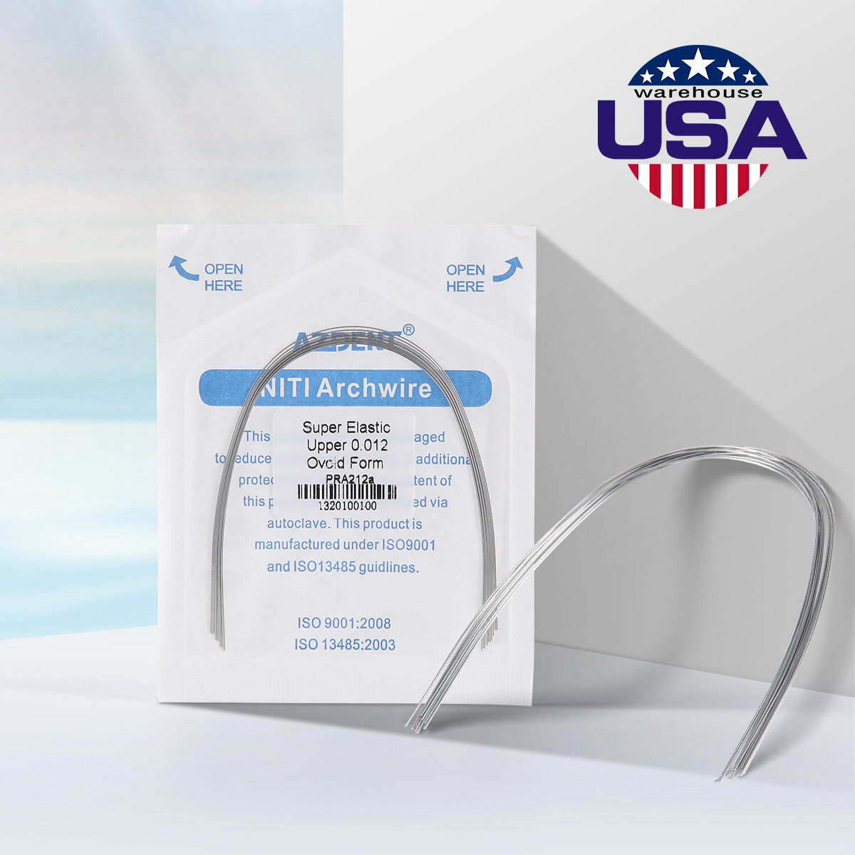 AZDENT Dental Orthodontic Arch Wire Super Elastic NITI Round All Size Ovoid Form