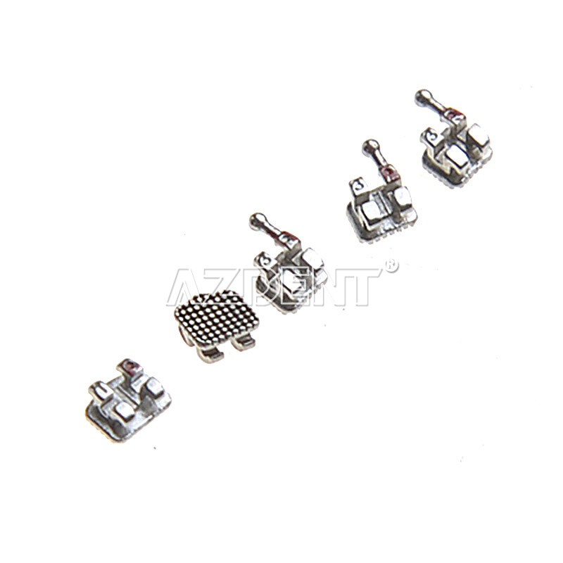 50 Sets Dental Ortho MIM Monoblock Brackets Mini MBT/Roth.022 Hooks 345 AZDENT