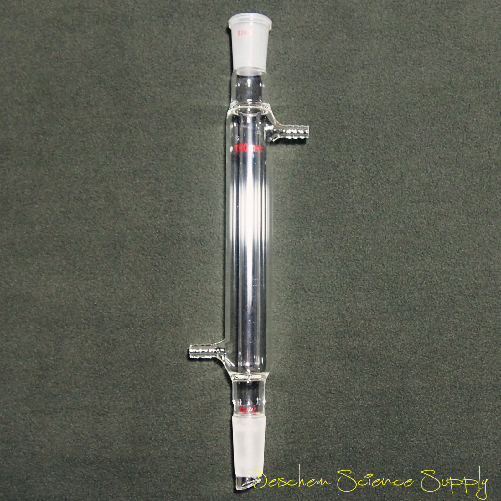 Deschem 200mm 24/40 Glass Liebig Condenser Lab Chemistry Disllation Column