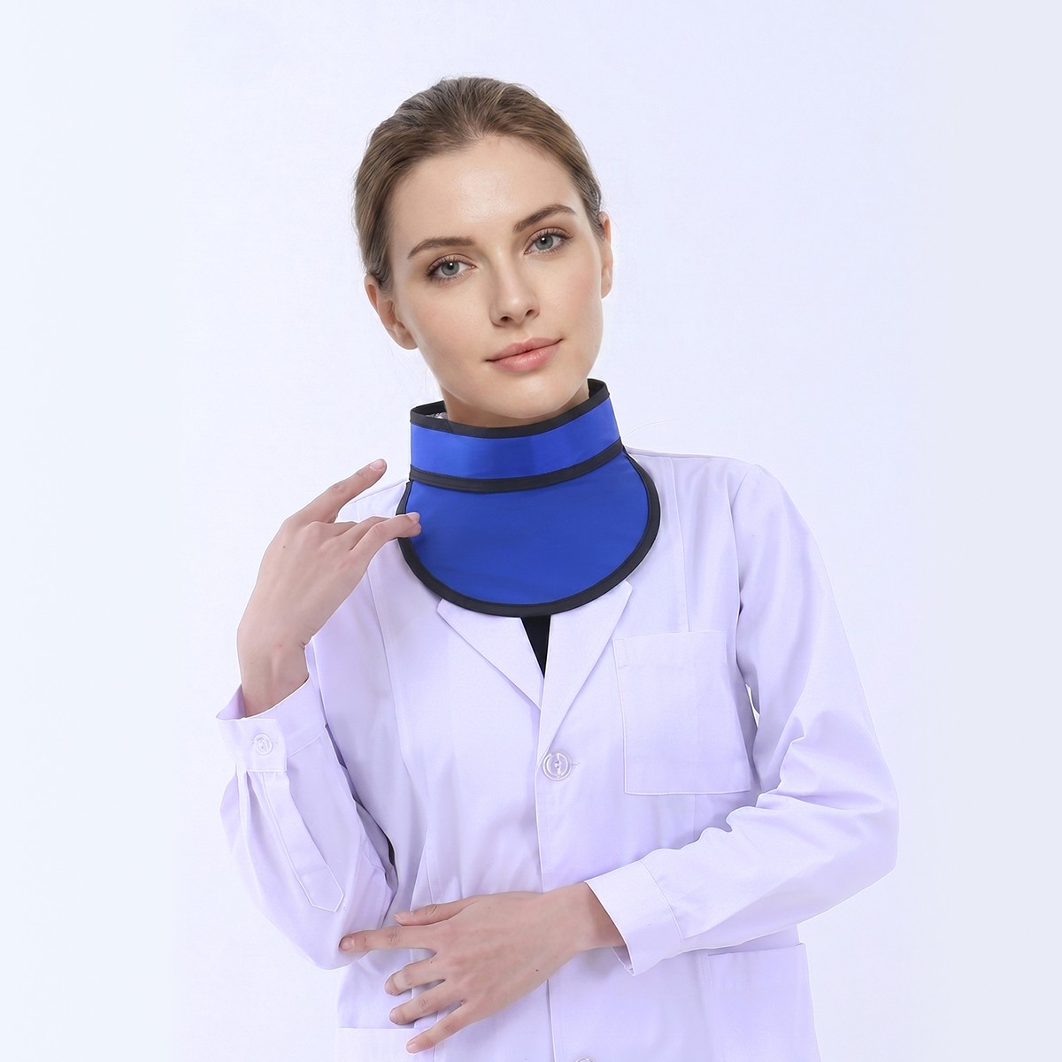 Delantal de protección de plomo dental 0,35 mmPb con protector tiroideo 0,5 mmPb