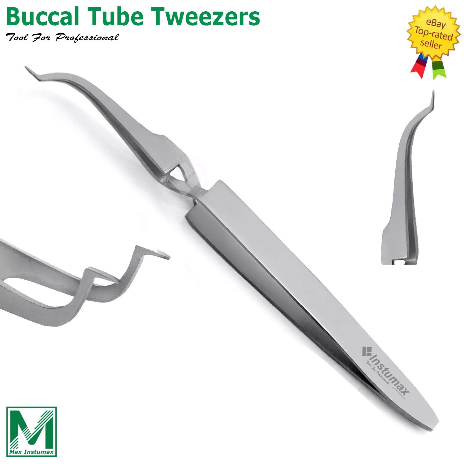 Dental Buccal Tube Tweezers Slim Orthodontic Bracket Holding Placing CE