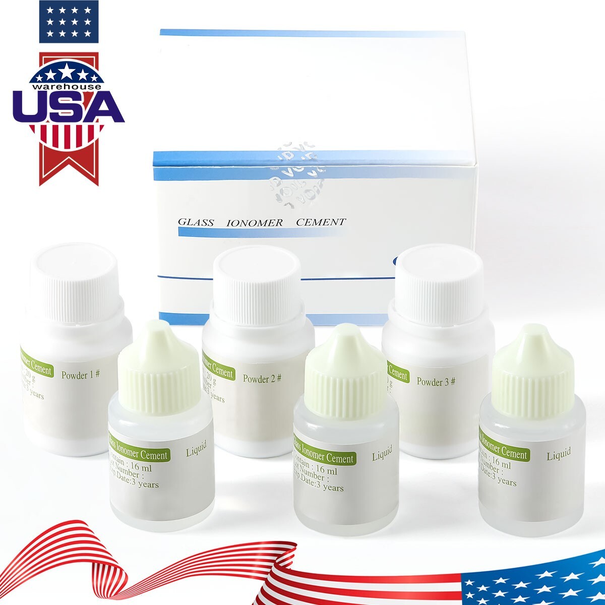 Dentex Dental Cemento de ionómero de vidrio Luting/Gel adhesivo para unir