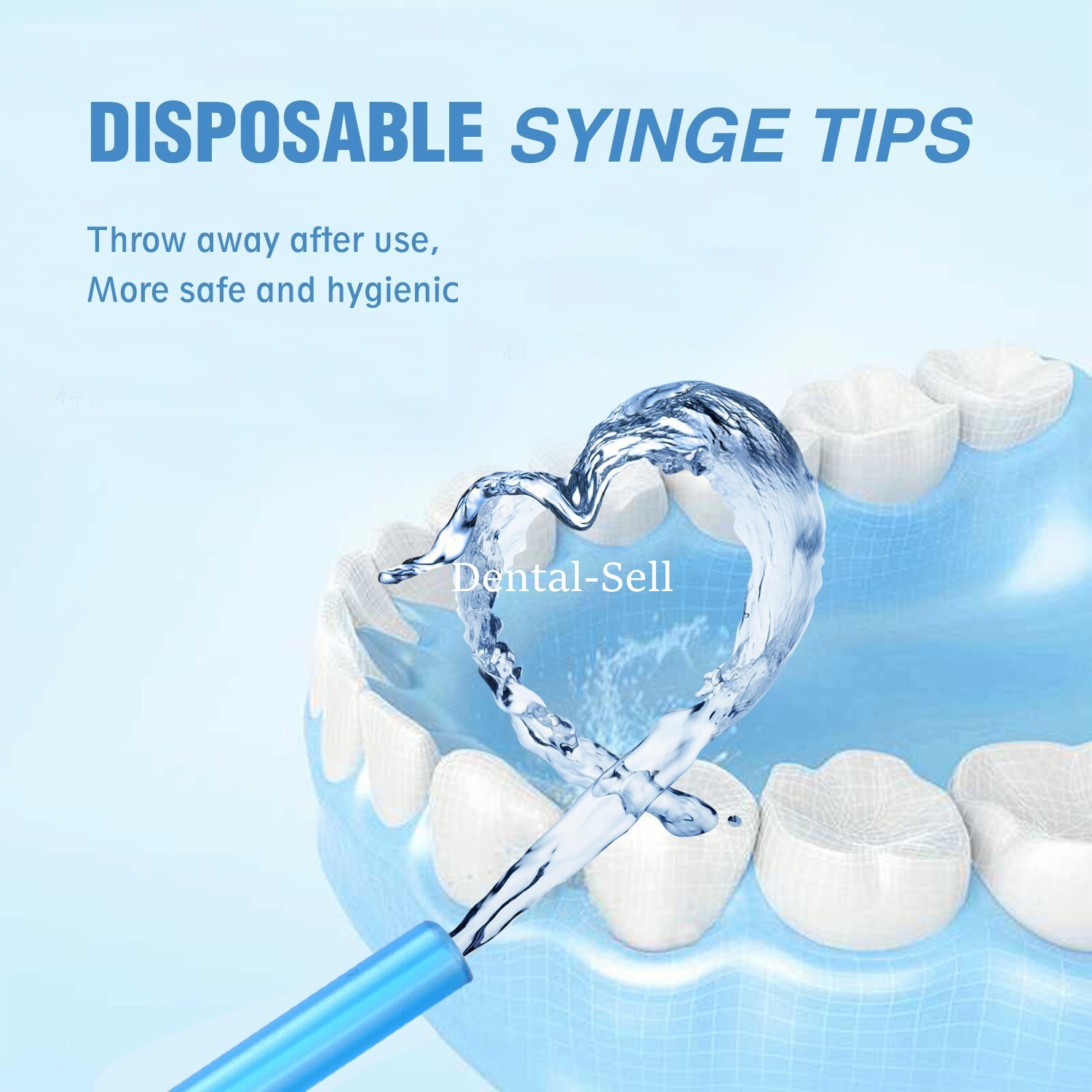 250/PK Dental Disposable 3 Way Air Water Syringe Spray Nozzles Tube Tips Rainbow