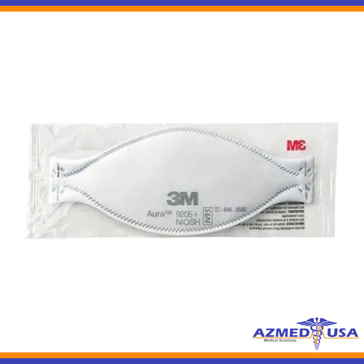3M N95 Aura 9205+ NIOSH N95 Particulate Respirator Face Mask – 100 MASKS