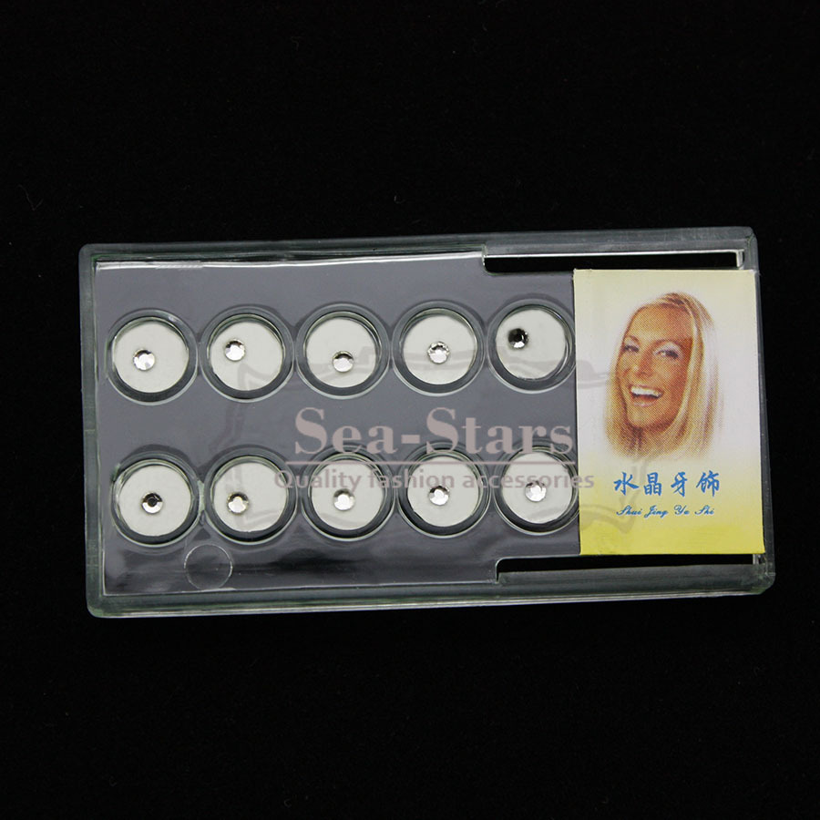 NEW 50 Pcs Mix Dental Crystals On Tooth Sticker Assorted Made Curing