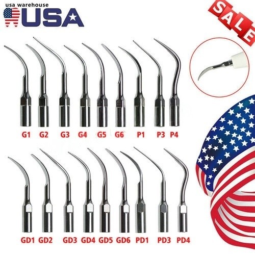 5x Dental Ultrasonic Piezo Scaler Tips fit Woodpecker EMS/DTE SATELEC Handpiece