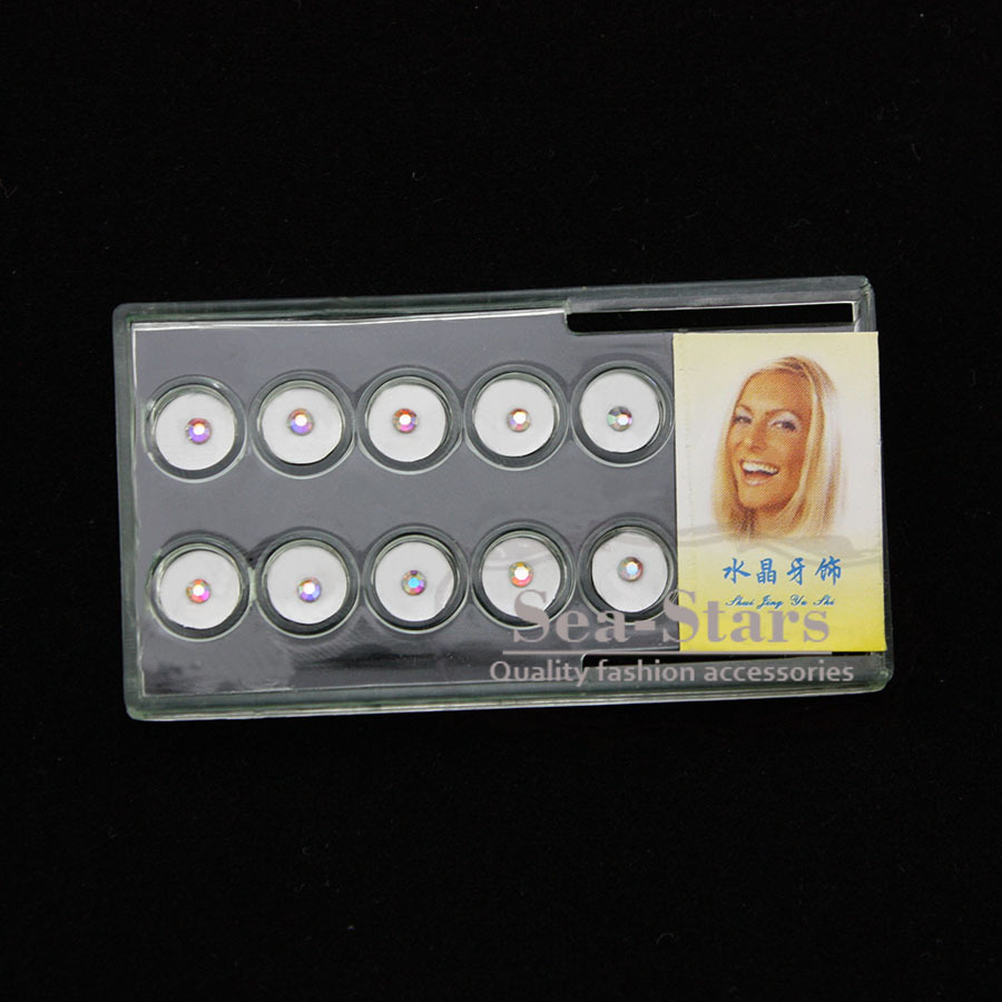 NEW 50 Pcs Mix Dental Crystals On Tooth Sticker Assorted Made Curing