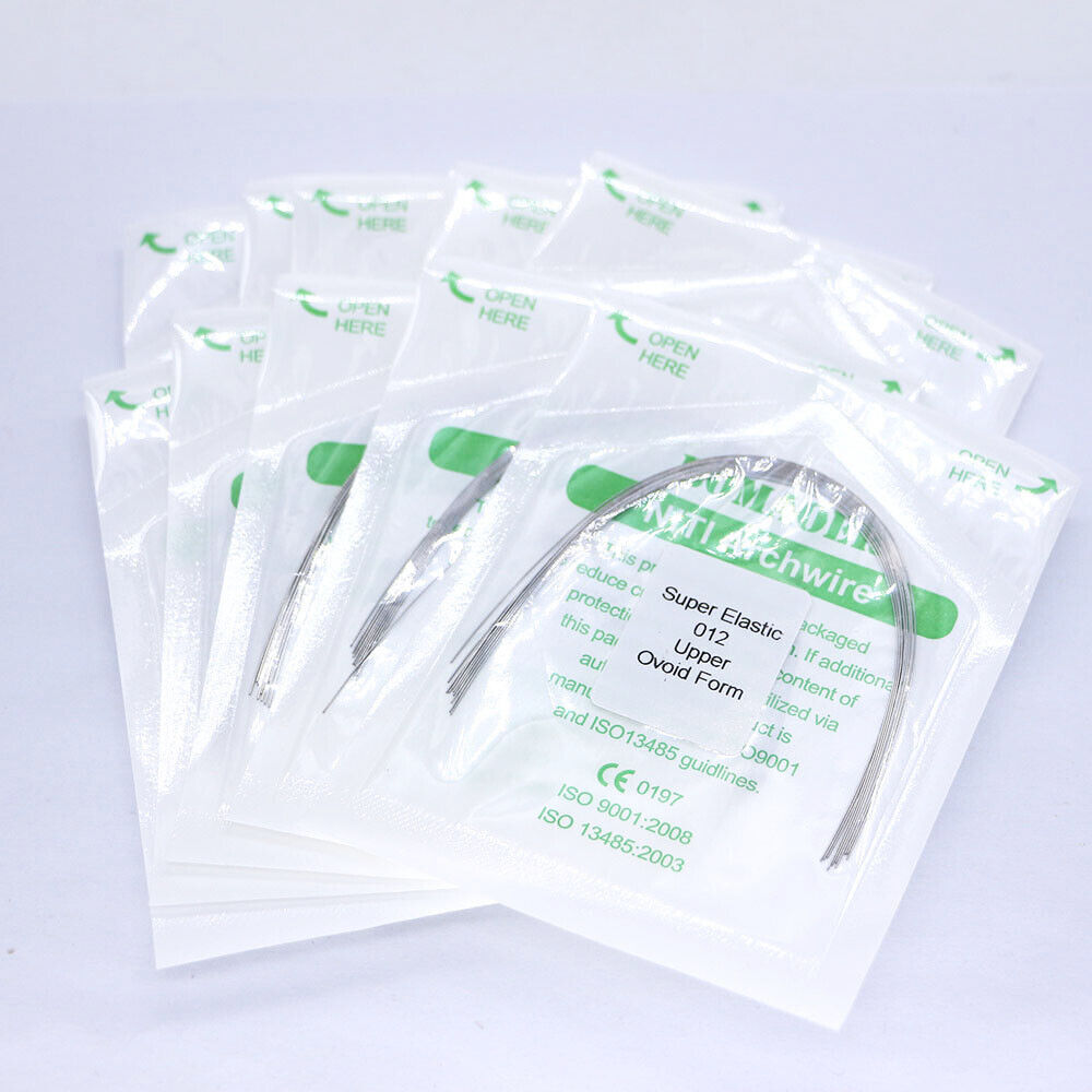 5-200×Dental Orthodontic Super Elastic Niti Round Arch Wire Ovoid Form 012 Upper