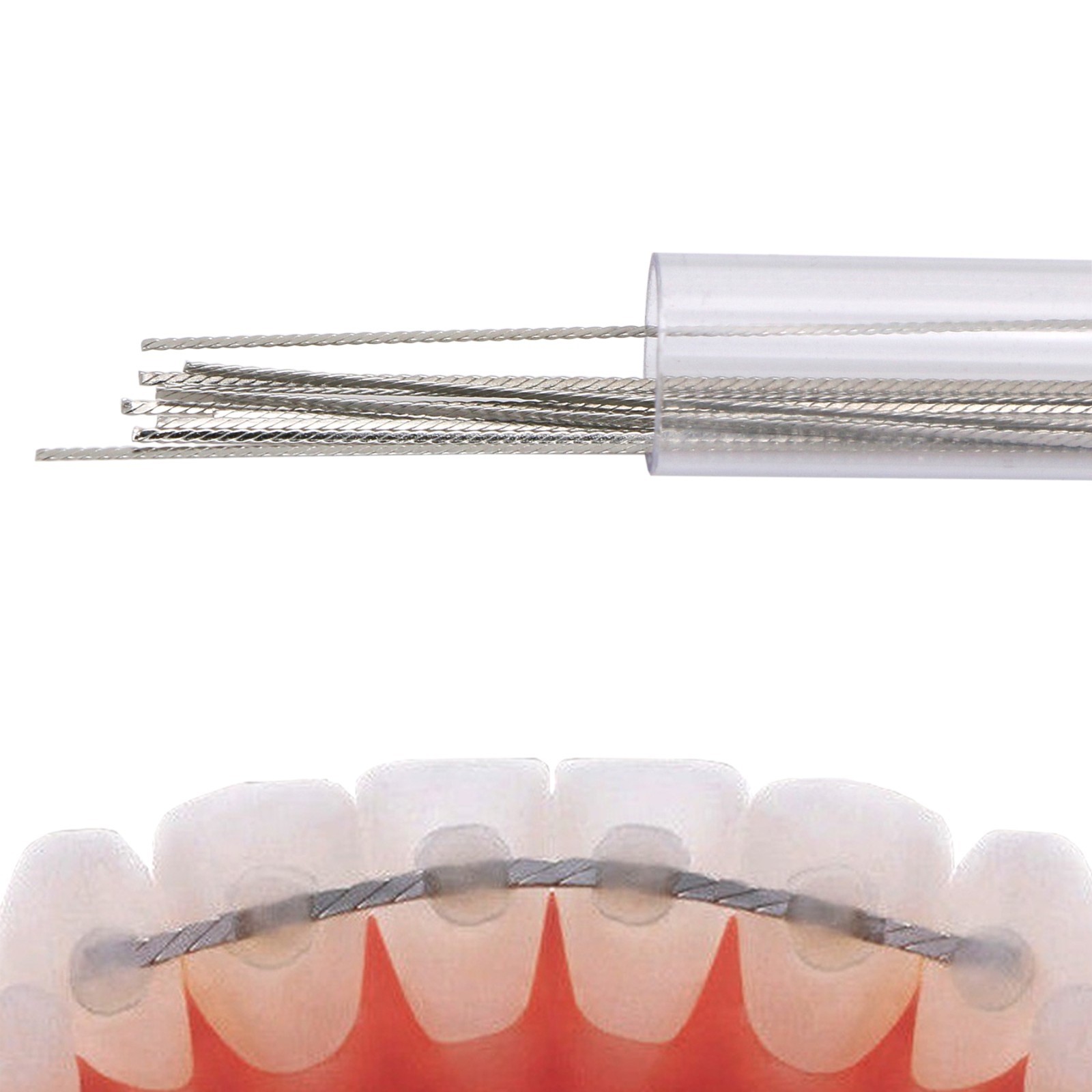 US 10 Pcs Dental Orthodontic Flat Strand Stainless Steel Lingual Retainer Wire