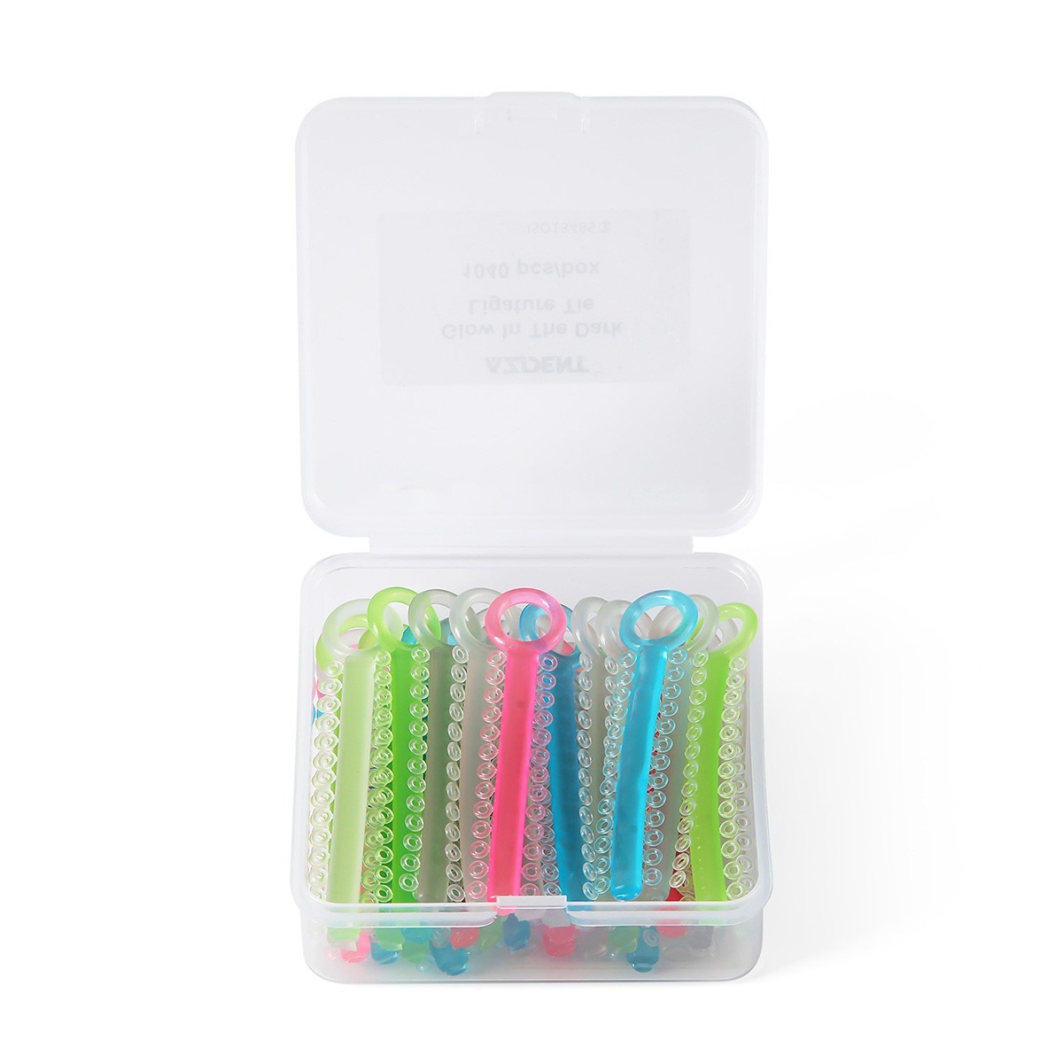 1040pcs/box Dental Orthodontic Ligature Ties Elastic Rubber Bands Dark Light Mix