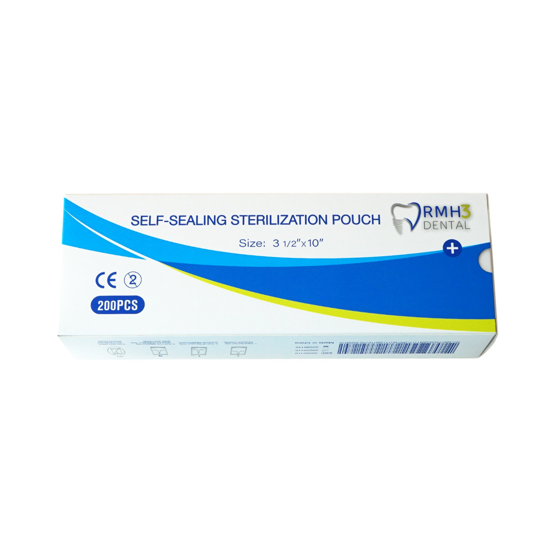 RMH3 Dental 3.5″ x 10″ Self-Sealing Sterilization Pouch 200/Box