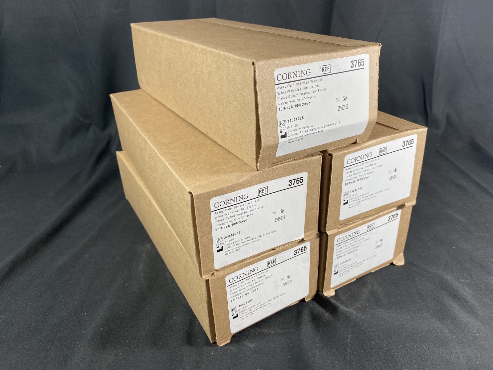CORNING Costar 384-Well TC Treated Assay Microplate Lid Sterile 3765 (100/Cs)