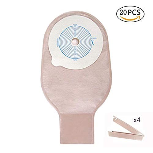 20PCS Colostomy Bags with Clamp Closure, Ostomy 20 Count (Pack of 1)
