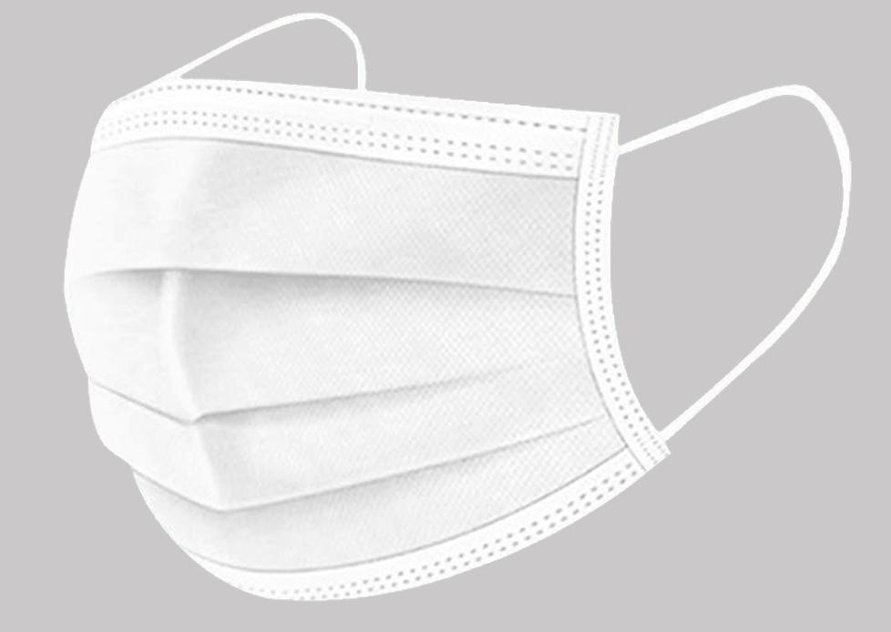 3-Layer Disposable Face Masks Non-Woven Anti-Dust Mask with Ear Loops