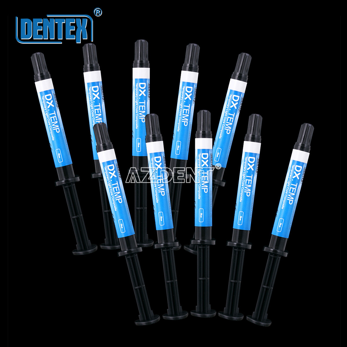 US Dentex Dental Temporary Filling Light Cure Flow Composite Resin Blue 2.5g
