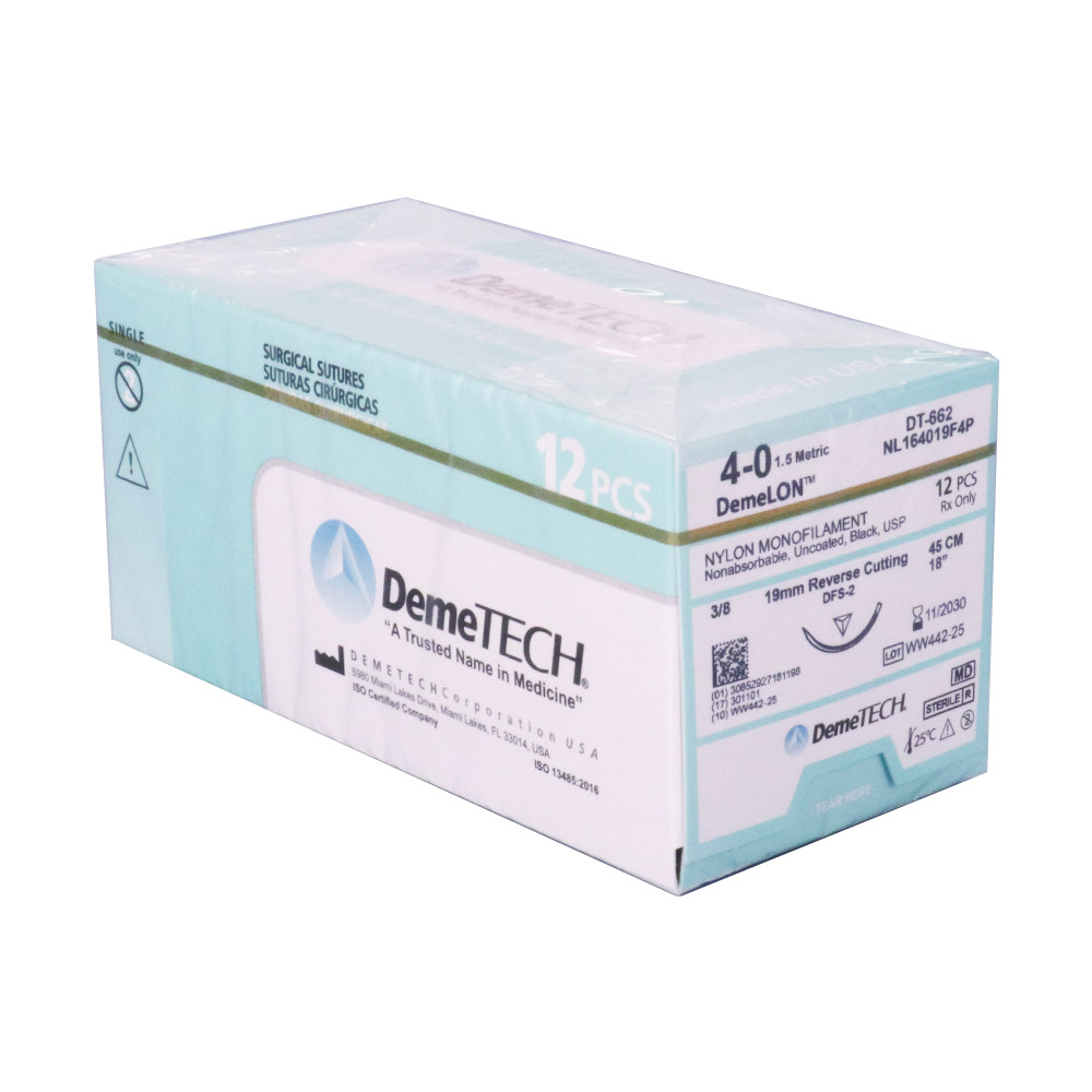 DemeTECH® 3/0 4/0 (45/75cm) Various Materials Absorbable Braided Coated Multiple