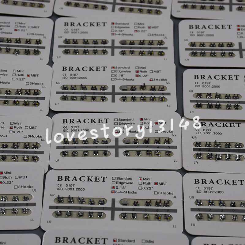 10/20/50 Packs Mini/Standard 018/022 Slot Dental Orthodontic Separable Brackets