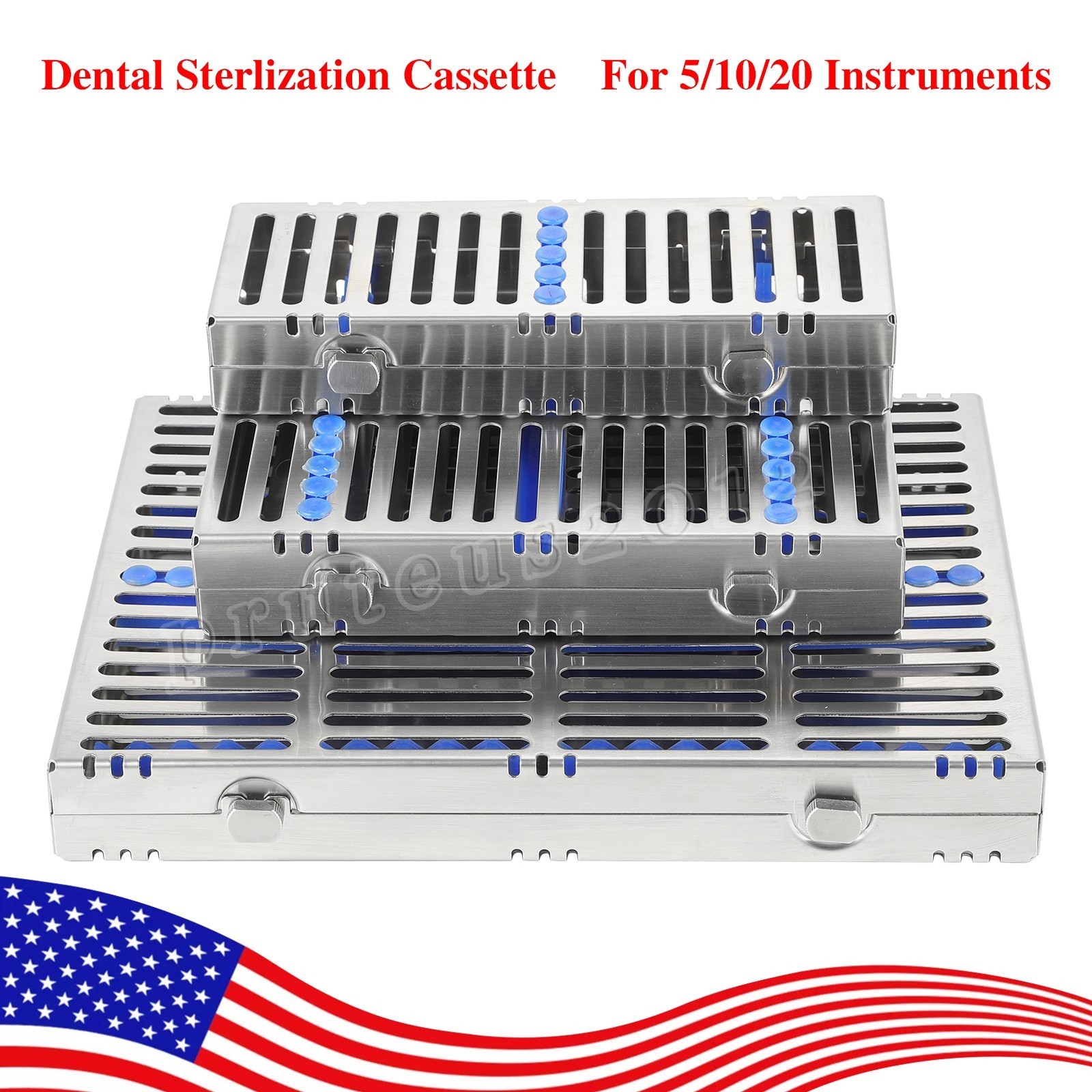 Dental Sterilization Cassettes Autoclave Racks Box Surgical Lab Instruments