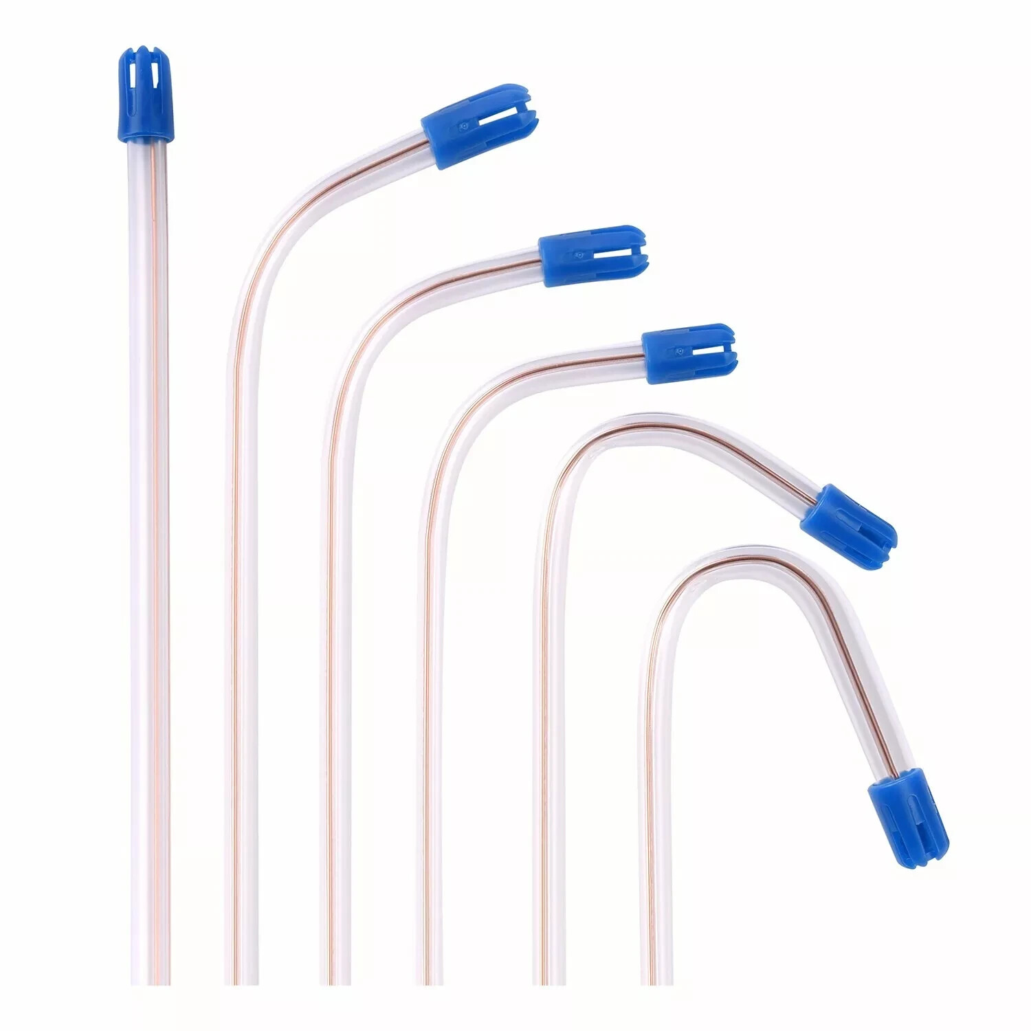 Dental Saliva Ejectors 6″ Clear Plastic Blue Tip 1000/Pack Bulk Suction Tips