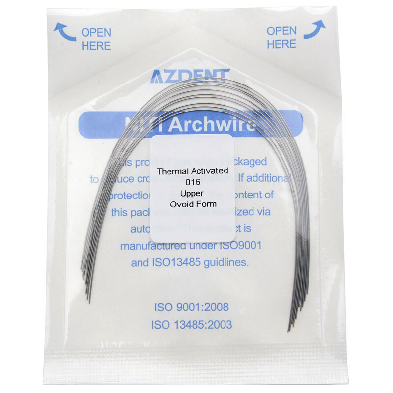 10x Dental Orthodontic Heat Thermal Activated Niti Round Arch Wires All Size