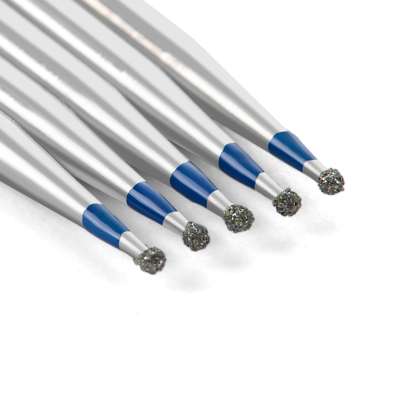 JMU Dental Diamond Burs Round FG Medium Grit/ Coarse Grit/ Super Coarse 5pc/pack