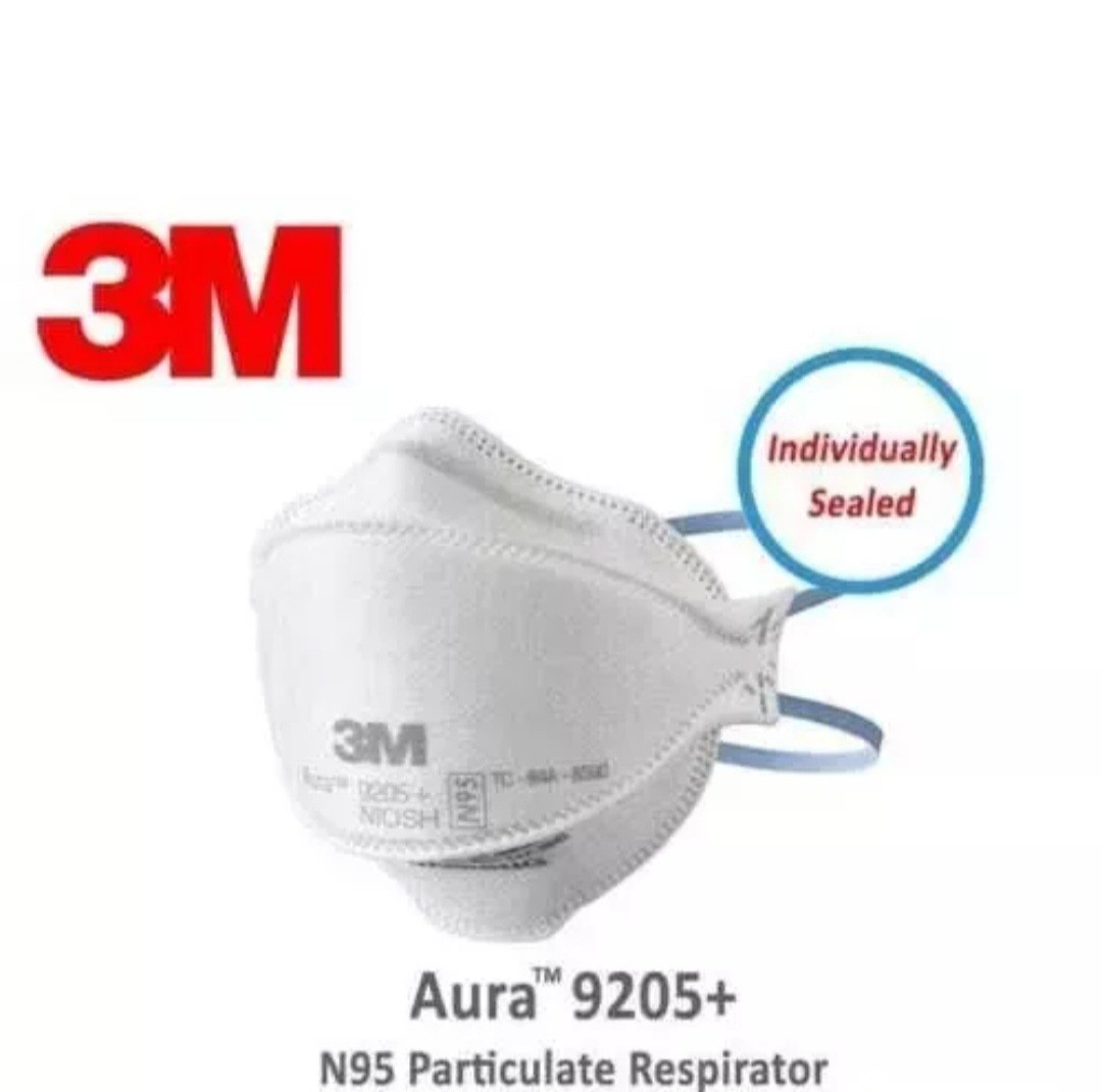 20 Pack 3M Aura 9205+ N95 Particulate Respirator Face Mask NIOSH – White