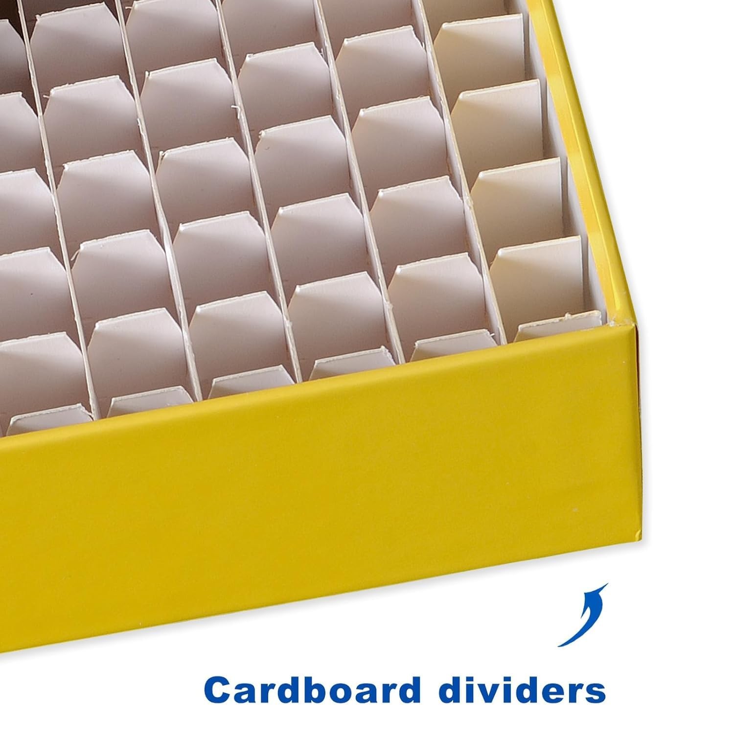 5 Pcs 100-Well 2 Cardboard Freezer Box, Fits 0.5-2.0mL Vials, Assorted